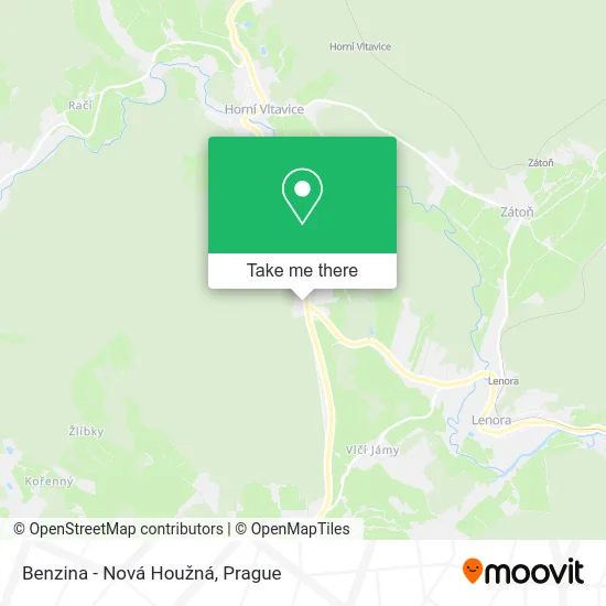 Карта Benzina - Nová Houžná