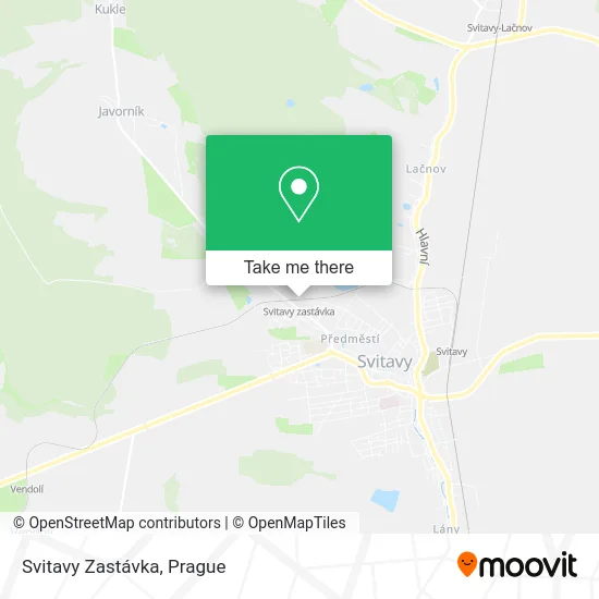 Карта Svitavy Zastávka