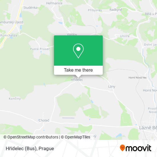 Hřídelec (Bus) map
