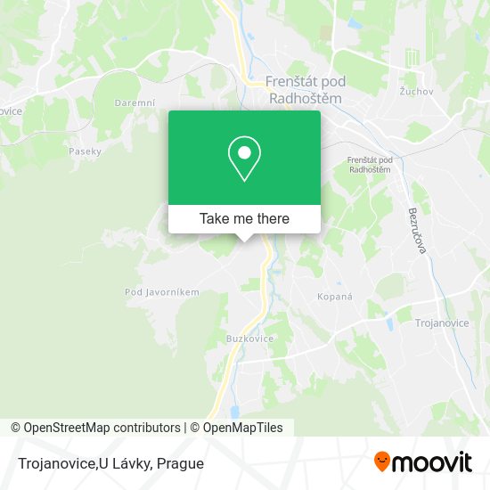 Карта Trojanovice,U Lávky