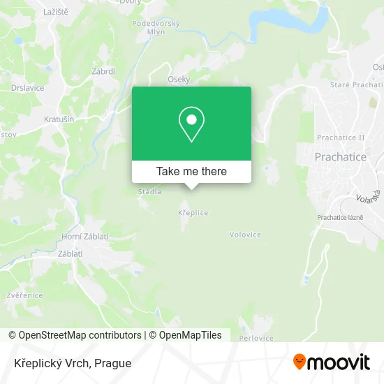 Křeplický Vrch map