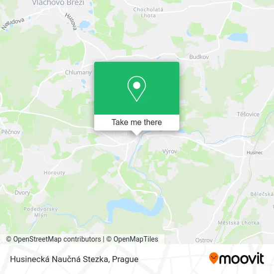 Карта Husinecká Naučná Stezka