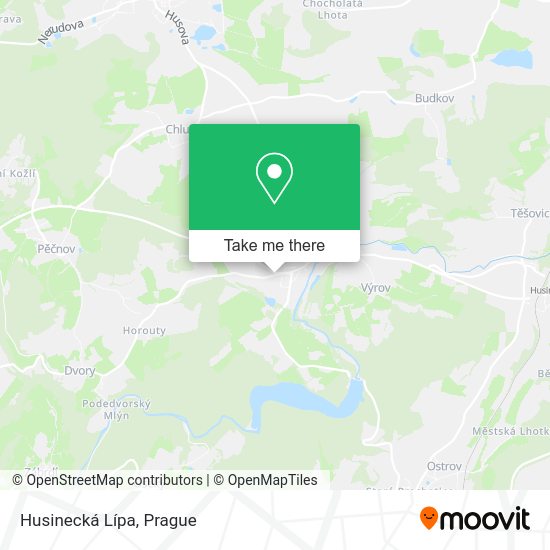Husinecká Lípa map