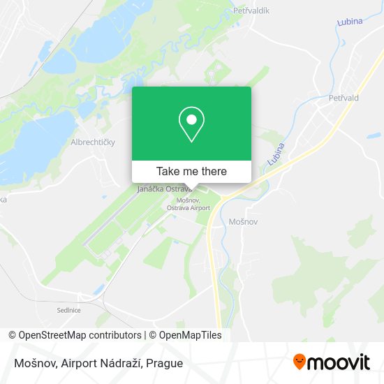 Mošnov, Airport Nádraží map