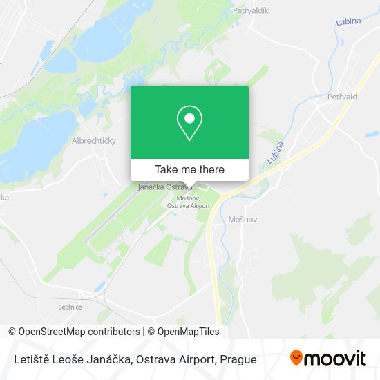 Letiště Leoše Janáčka, Ostrava Airport map