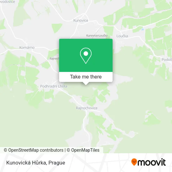 Карта Kunovická Hůrka