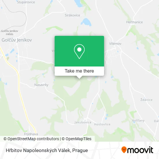 Карта Hřbitov Napoleonských Válek