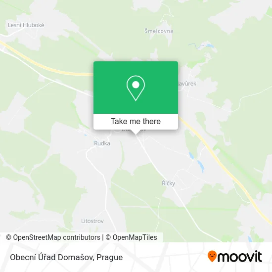 Карта Obecní Úřad Domašov