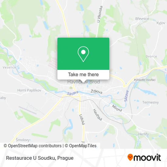 Карта Restaurace U Soudku