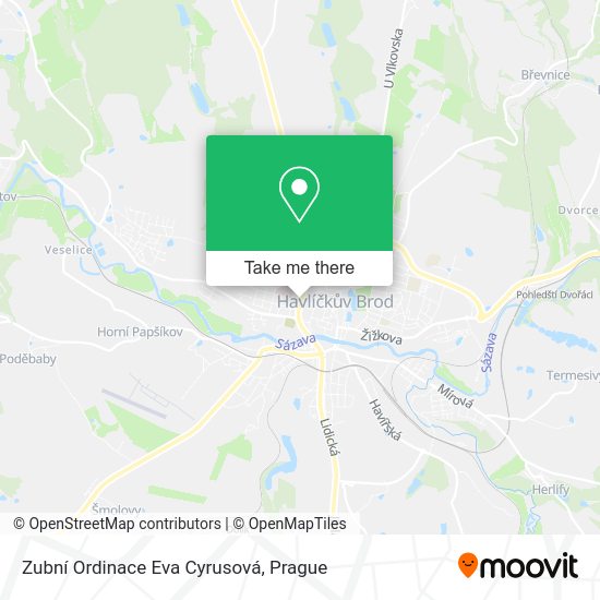Zubní Ordinace Eva Cyrusová map