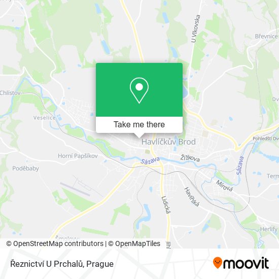Řeznictví U Prchalů map