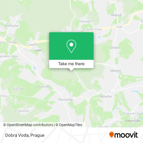 Карта Dobrá Voda