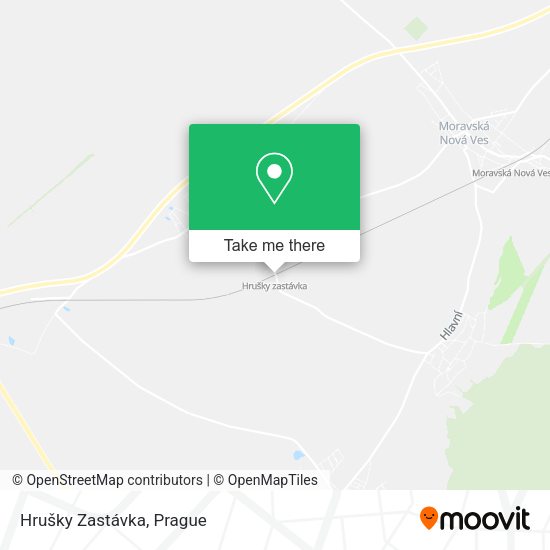 Hrušky Zastávka map