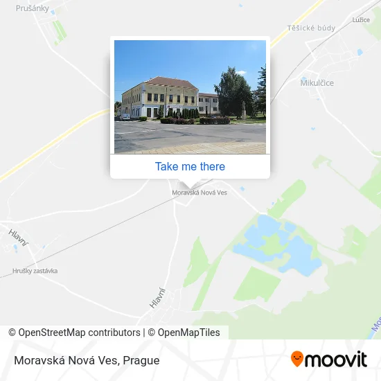 Карта Moravská Nová Ves