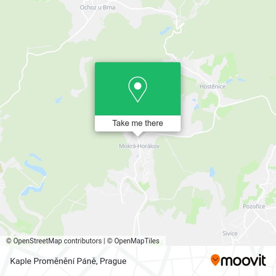 Kaple Proměnění Páně map