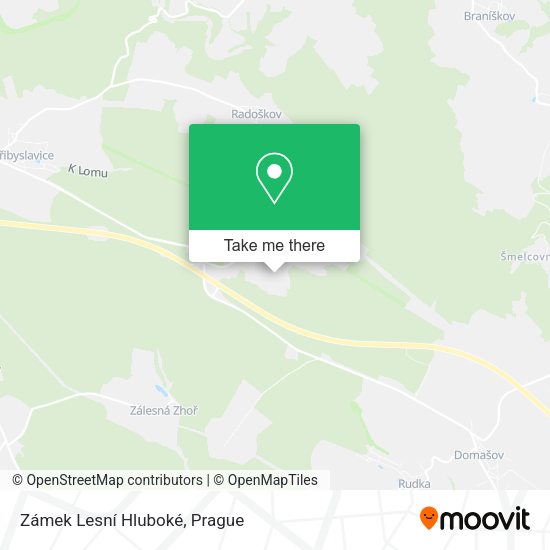 Zámek Lesní Hluboké map