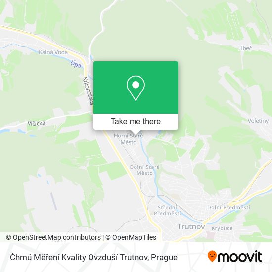 Čhmú Měření Kvality Ovzduší Trutnov map