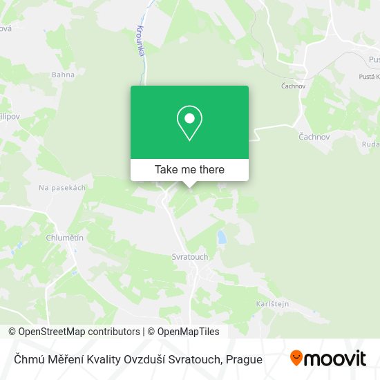 Čhmú Měření Kvality Ovzduší Svratouch map