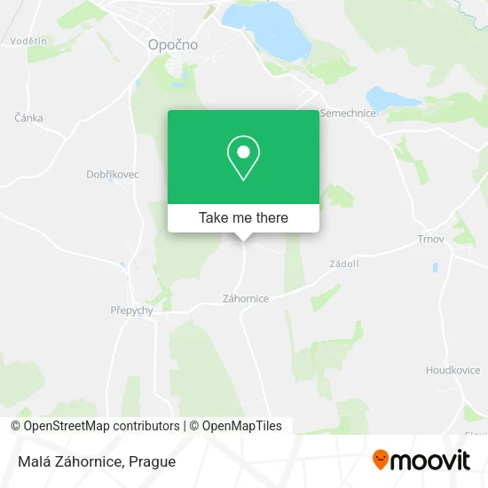 Карта Malá Záhornice