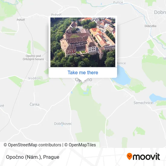 Карта Opočno (Nám.)