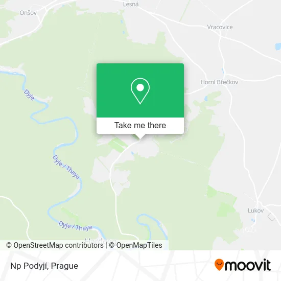 Карта Np Podyjí