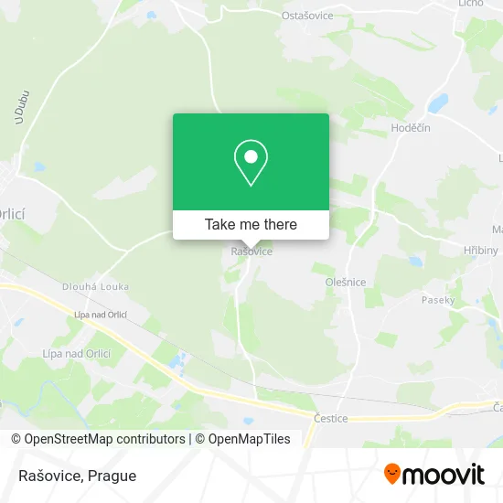 Карта Rašovice
