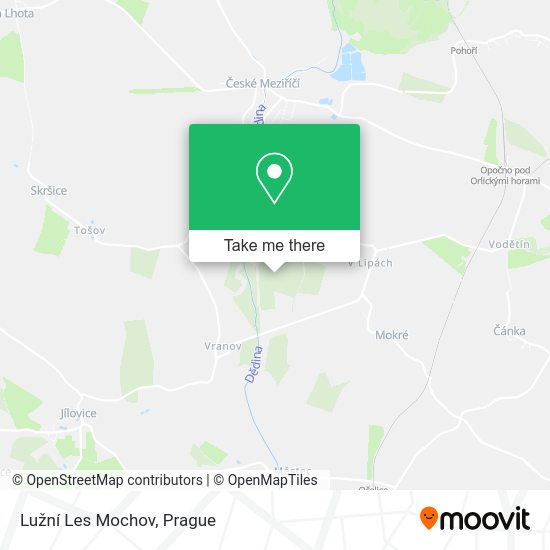 Lužní Les Mochov map