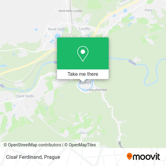 Císař Ferdinand map