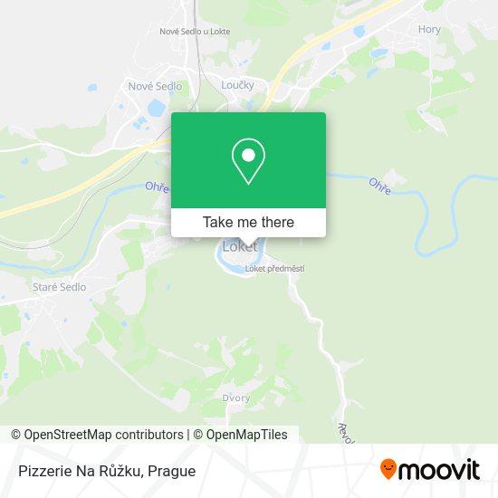 Pizzerie Na Růžku map