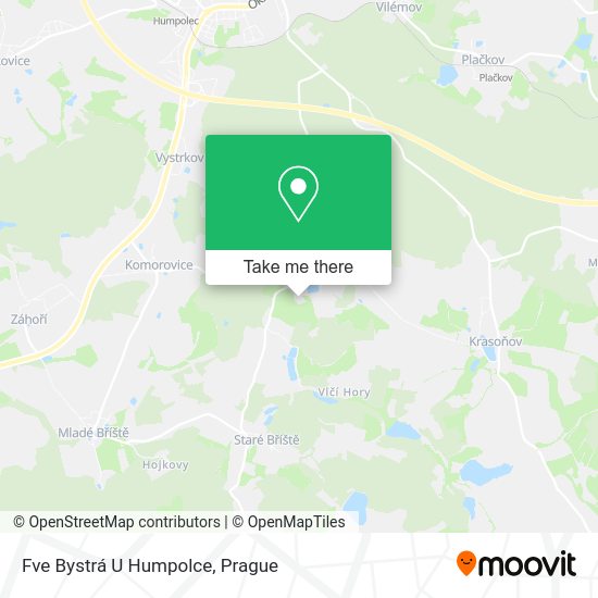 Fve Bystrá U Humpolce map