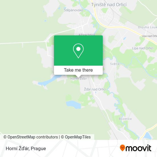 Horní Žďár map
