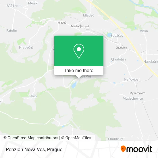 Карта Penzion Nová Ves