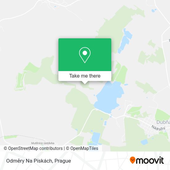 Odměry Na Pískách map