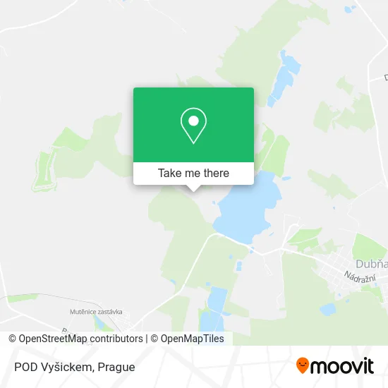 Карта POD Vyšickem