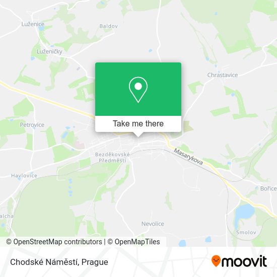 Chodské Náměstí map