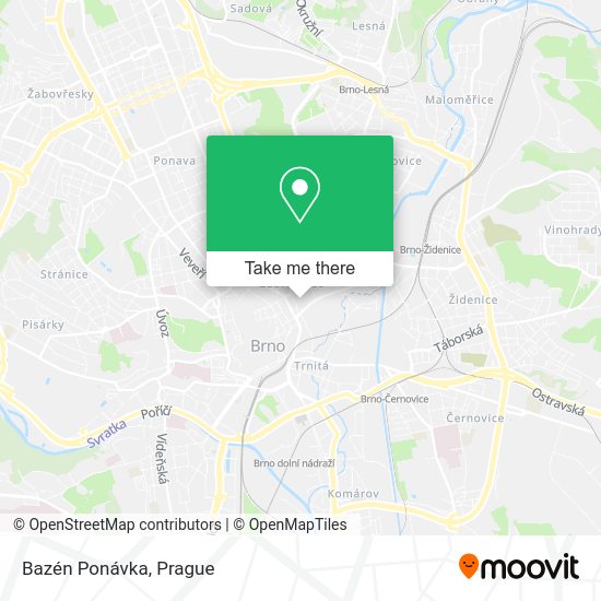 Карта Bazén Ponávka