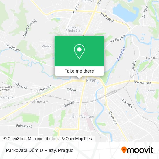 Карта Parkovací Dům U Plazy