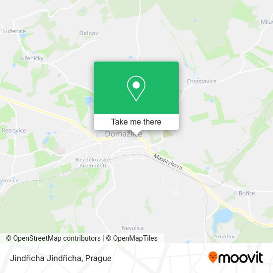 Jindřicha Jindřicha map