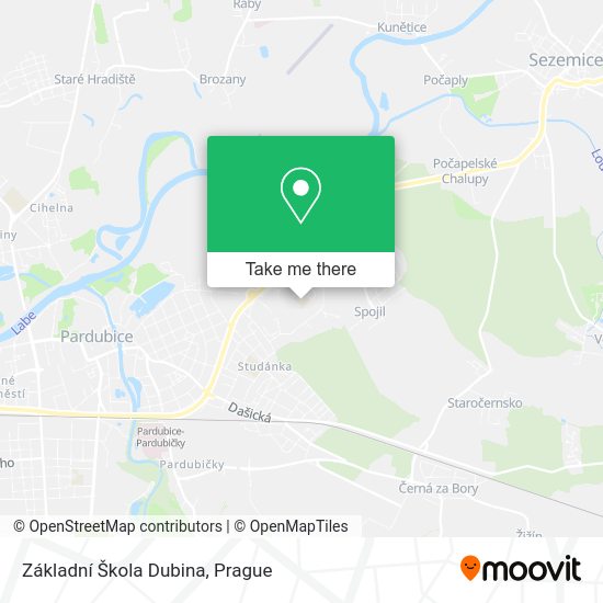 Základní Škola Dubina map