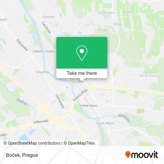 Карта Boček