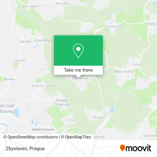 Карта Zbyslavec