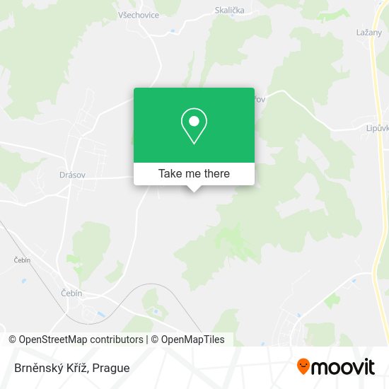 Brněnský Kříž map