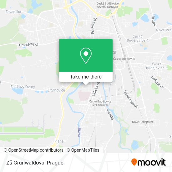 Zš Grünwaldova map