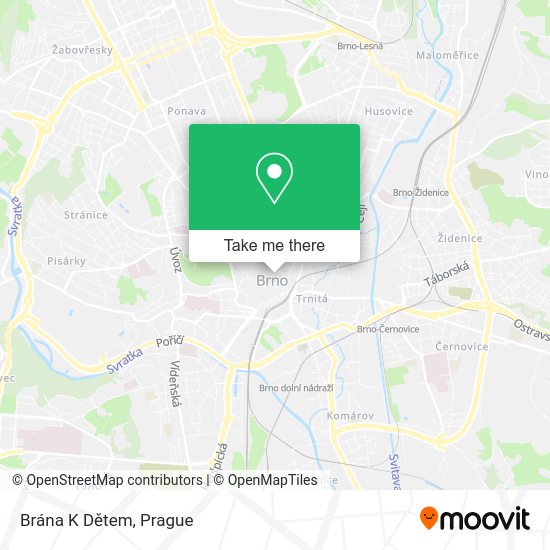 Brána K Dětem map