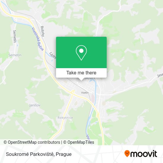 Soukromé Parkoviště map