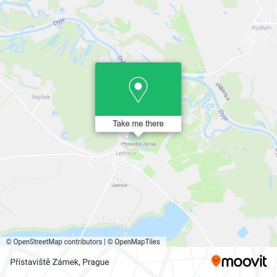 Přístaviště Zámek map