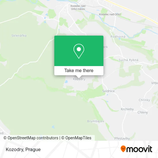 Карта Kozodry