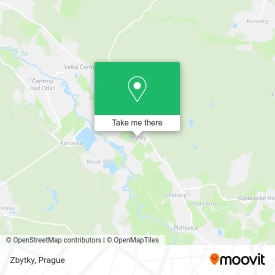 Карта Zbytky