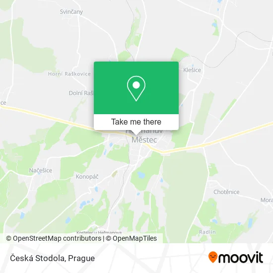Карта Česká Stodola