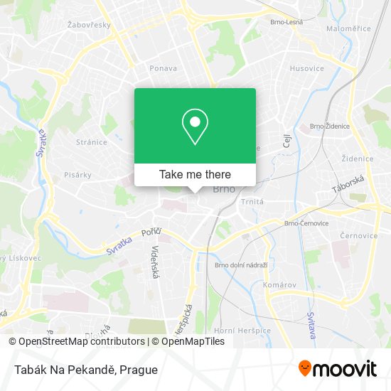 Tabák Na Pekandě map